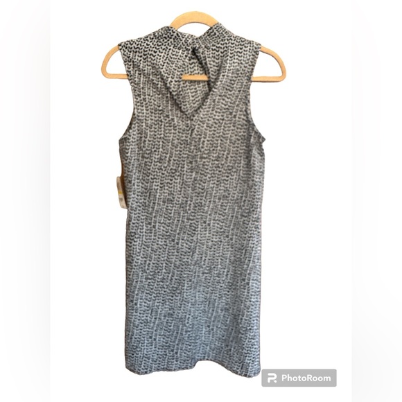 B Darlin Grey And Black Sleeveless Party/Cocktail Above The Knee Dress NWT - Picture 2 of 5